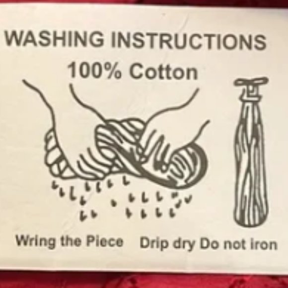 Greater Good Women's Size Medium Red Cotton Blouse Made in India - Picture 7 of 8